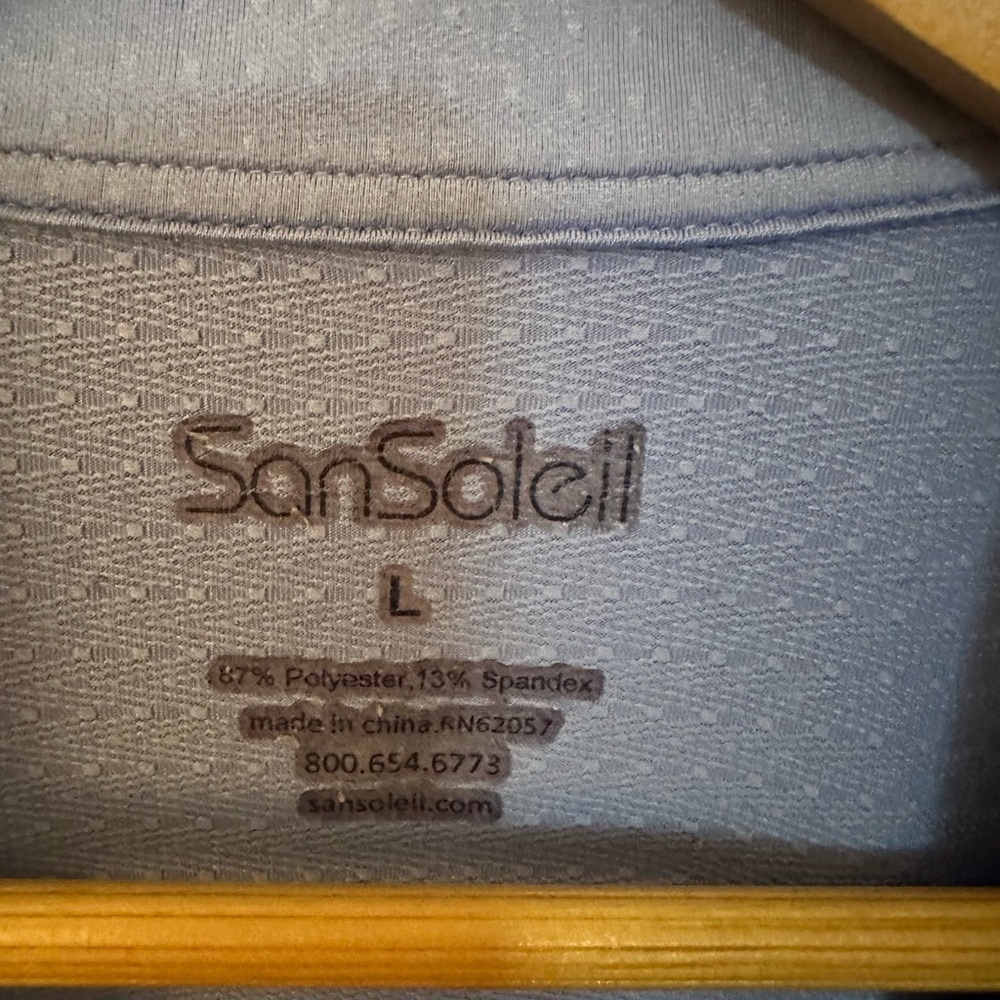 SanSoleil Women's Light Blue Performance Hoodie - Picture 2 of 7